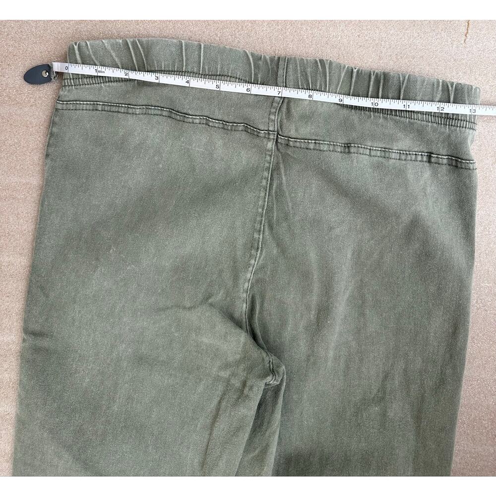 Beulah Style Olive Moto Jeggings Women’s Size Large Stretch Pull-On Ankle Pants - Picture 4 of 6